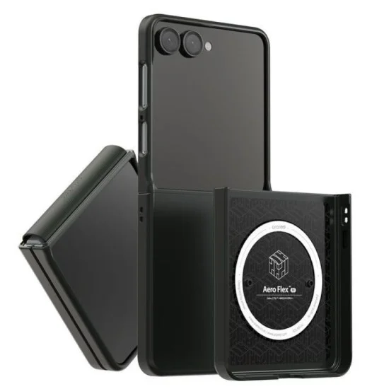 Araree Aero Flex Magsafe Case With Dual Layer Protection For Samsung Galaxy Z Flip 7 - Black